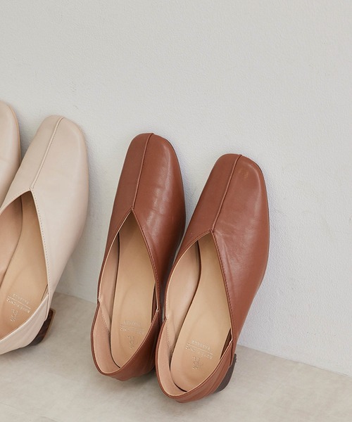 ROPE' PICNIC(ロペピクニック)の「センターシーム甲深バブーシュ(その他シューズ・レディース・ブラック/キナリ/ブラウン/グリーン系その他・23.0cm/23.5cm/24.0cm/24.5cm/25.0cm)」の4枚目の写真