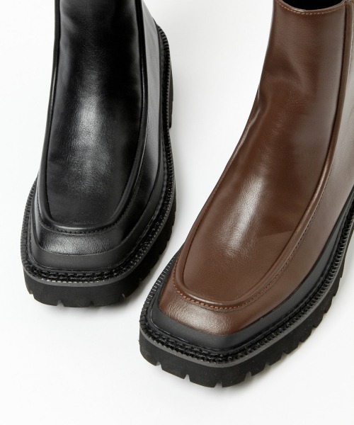 LOWRYS FARM（ローリーズファーム）の「モカブーツ　959224（ブーツ・レディース・ダークブラウン/ブラック・LARGE/MEDIUM）」の16枚目の写真