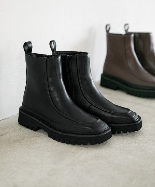 LOWRYS FARM（ローリーズファーム）の「モカブーツ　959224（ブーツ・レディース・ダークブラウン/ブラック・LARGE/MEDIUM）」の20枚目の写真