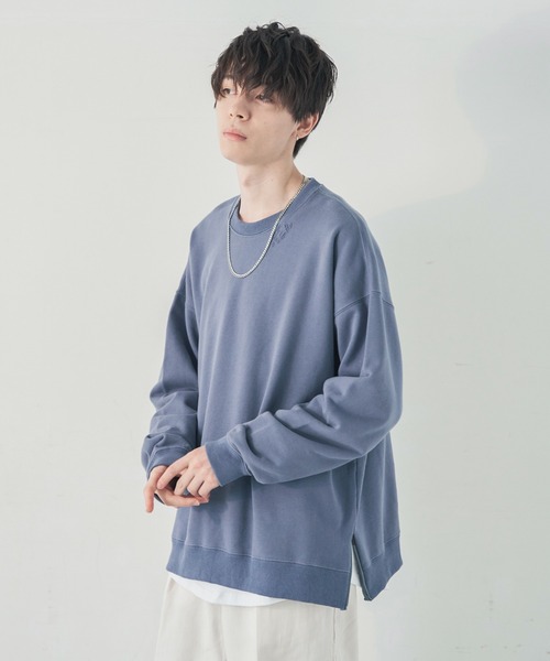 ADAMASTE(アダマスト)の「クラッシュダメージリラックススウェット(スウェット・メンズ・チャコールグレー/ブラウン/ブルー・SMALL/MEDIUM/LARGE)」の16枚目の写真