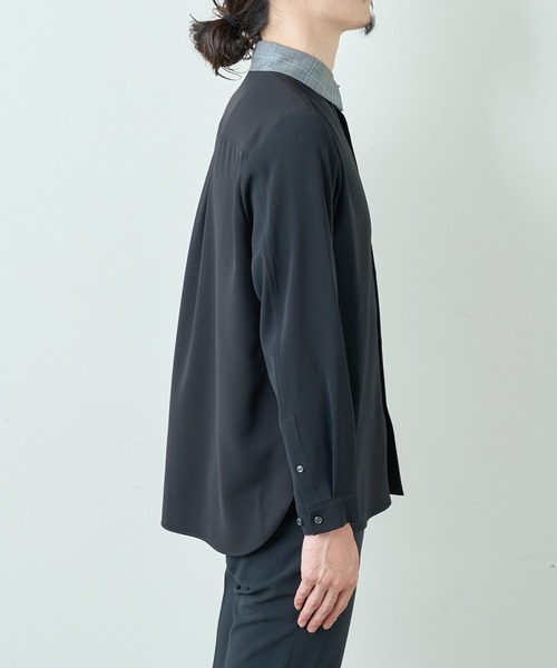 Lui's（ルイス）の「チェックカラークレリックシャツ（シャツ