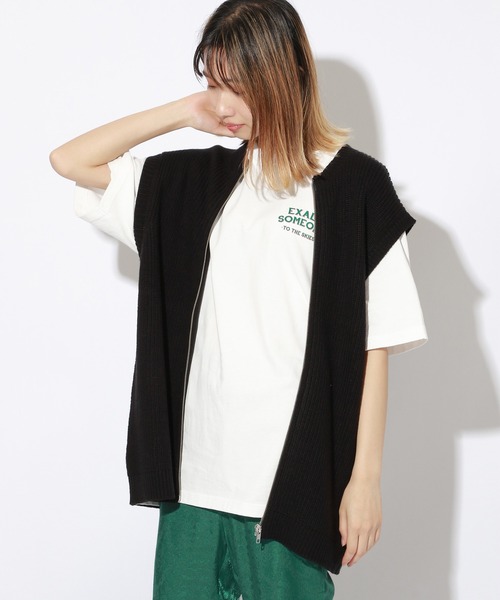 PBLIM（ページボーイリム）の「【PAGEBOYLIM】ジップアップベスト（ベスト・レディース・ブラック/ブルー/オレンジ・MEDIUM/LARGE）」の6枚目の写真