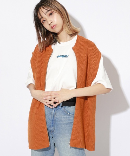 PBLIM（ページボーイリム）の「【PAGEBOYLIM】ジップアップベスト（ベスト・レディース・ブラック/ブルー/オレンジ・MEDIUM/LARGE）」の12枚目の写真