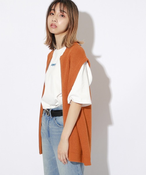 PBLIM（ページボーイリム）の「【PAGEBOYLIM】ジップアップベスト（ベスト・レディース・ブラック/ブルー/オレンジ・MEDIUM/LARGE）」の13枚目の写真