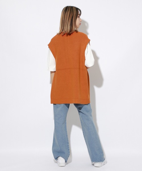 PBLIM（ページボーイリム）の「【PAGEBOYLIM】ジップアップベスト（ベスト・レディース・ブラック/ブルー/オレンジ・MEDIUM/LARGE）」の17枚目の写真