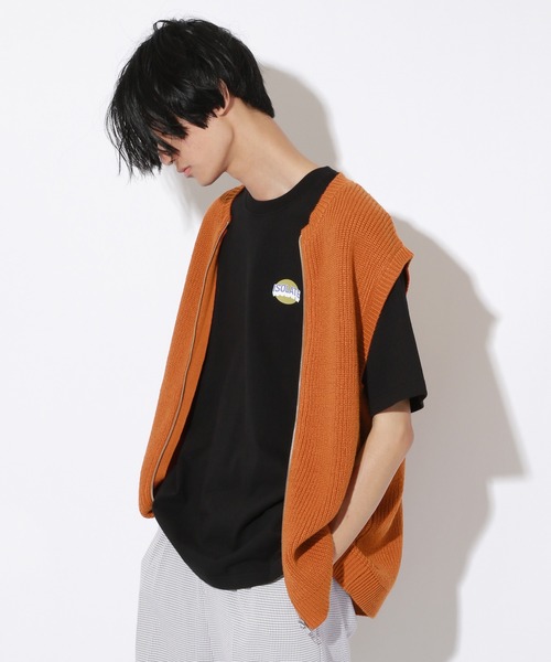 PBLIM（ページボーイリム）の「【PAGEBOYLIM】ジップアップベスト（ベスト・レディース・ブラック/ブルー/オレンジ・MEDIUM/LARGE）」の18枚目の写真