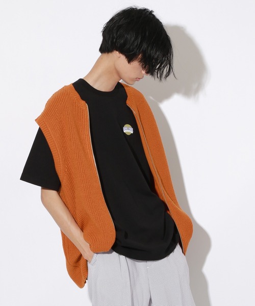 PBLIM（ページボーイリム）の「【PAGEBOYLIM】ジップアップベスト（ベスト・レディース・ブラック/ブルー/オレンジ・MEDIUM/LARGE）」の19枚目の写真