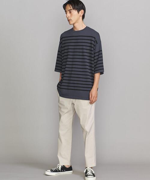 BEAUTY&YOUTH UNITED ARROWS（ビューティーアンドユースユナイテッドアローズ）の「BY オーバーサイズド ナバル ニットTシャツ（ニット/セーター・メンズ・ホワイト/ネイビー・SMALL/MEDIUM/LARGE/X-LARGE）」の7枚目の写真