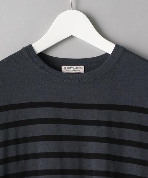 BEAUTY&YOUTH UNITED ARROWS（ビューティーアンドユースユナイテッドアローズ）の「BY オーバーサイズド ナバル ニットTシャツ（ニット/セーター・メンズ・ホワイト/ネイビー・SMALL/MEDIUM/LARGE/X-LARGE）」の11枚目の写真