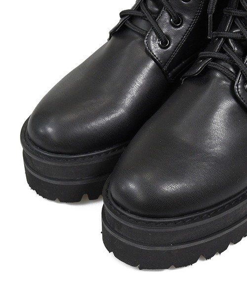 NOFALL（ノーフォール）の「トラックソールレースアップミドルブーツ（ブーツ・レディース・ホワイト/ブラック・LL/3L/S/M/L）」の8枚目の写真