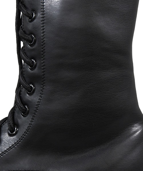 NOFALL（ノーフォール）の「トラックソールレースアップミドルブーツ（ブーツ・レディース・ホワイト/ブラック・LL/3L/S/M/L）」の6枚目の写真