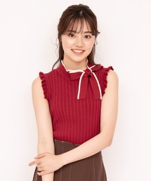 WILLSELECTION | 配色リボンネックニット(ニット/セーター)