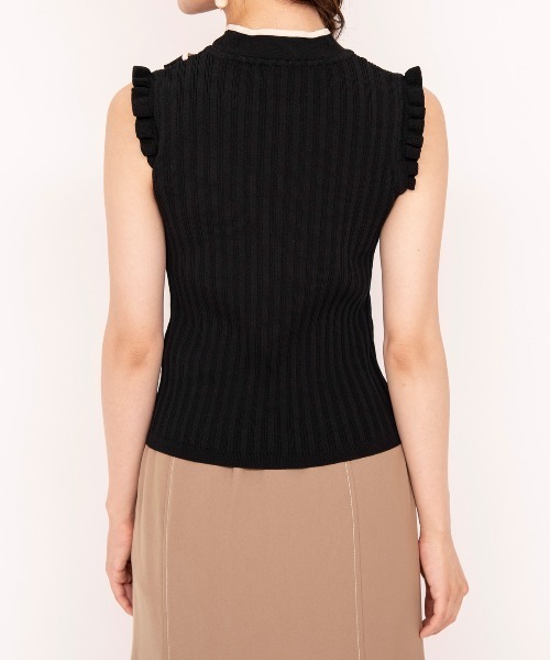 WILLSELECTION(ウィルセレクション)の「配色リボンネックニット(ニット/セーター・レディース・ボルドー/ブラウン/ブラック系その他・MEDIUM)」の22枚目の写真