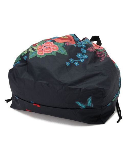 BOHEMIANS（ボヘミアンズ）の「BOHEMIANS/ボヘミアンズ　GARDEN SQ SUPER MARKET BAG　ガーデンスクイズスーパーマーケットバッグ BB-229（トートバッグ・レディース・ブラック・FREE）」の6枚目の写真