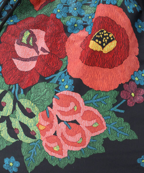 BOHEMIANS（ボヘミアンズ）の「BOHEMIANS/ボヘミアンズ　GARDEN SQ SUPER MARKET BAG　ガーデンスクイズスーパーマーケットバッグ BB-229（トートバッグ・レディース・ブラック・FREE）」の8枚目の写真