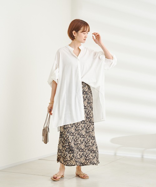 DouDou（ドゥドゥ）の「【WEB限定】プリントマーメイドスカート（スカート・レディース・カーキ/ブラック・FREE）」の18枚目の写真