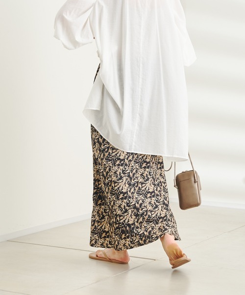 DouDou（ドゥドゥ）の「【WEB限定】プリントマーメイドスカート（スカート・レディース・カーキ/ブラック・FREE）」の19枚目の写真