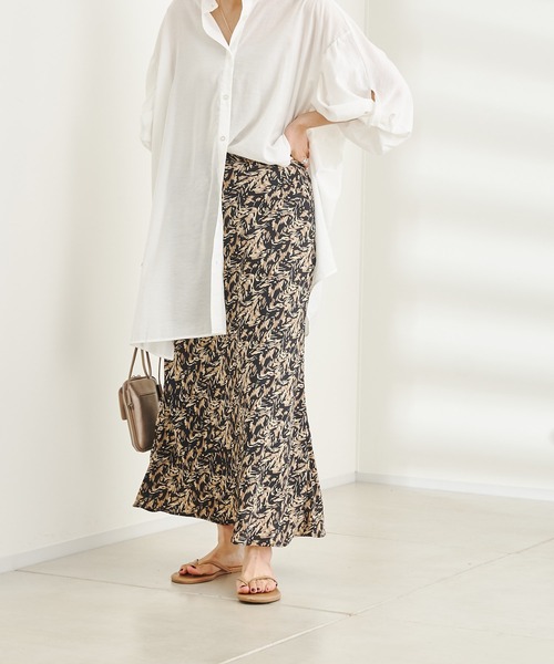 DouDou（ドゥドゥ）の「【WEB限定】プリントマーメイドスカート（スカート・レディース・カーキ/ブラック・FREE）」の20枚目の写真