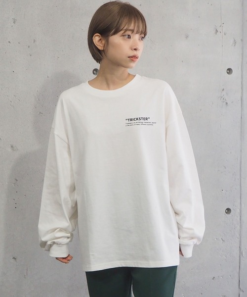 tiptop(ティップトップ)の「綿100%フロントロゴBIGロンT(Tシャツ/カットソー・レディース・オフホワイト/ホワイト系その他/ブラック系その他/スミクロ/ホワイト系その他2/ホワイト系その他3/ホワイト系その他4/ホワイト系その他5/ブラック系その他2・FREE)」の19枚目の写真