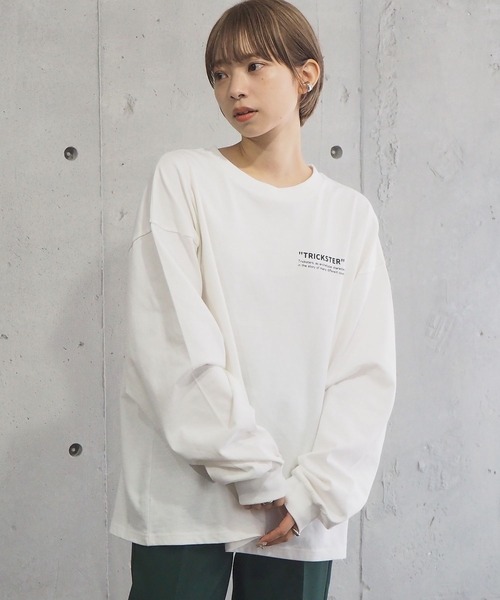 tiptop(ティップトップ)の「綿100%フロントロゴBIGロンT(Tシャツ/カットソー・レディース・オフホワイト/ホワイト系その他/ブラック系その他/スミクロ/ホワイト系その他2/ホワイト系その他3/ホワイト系その他4/ホワイト系その他5/ブラック系その他2・FREE)」の20枚目の写真