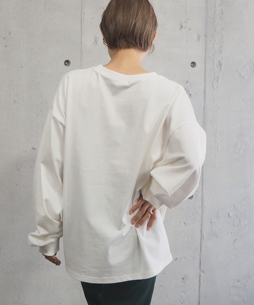 tiptop(ティップトップ)の「綿100%フロントロゴBIGロンT(Tシャツ/カットソー・レディース・オフホワイト/ホワイト系その他/ブラック系その他/スミクロ/ホワイト系その他2/ホワイト系その他3/ホワイト系その他4/ホワイト系その他5/ブラック系その他2・FREE)」の21枚目の写真