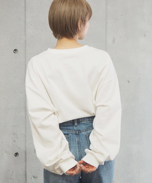 tiptop(ティップトップ)の「綿100%フロントロゴBIGロンT(Tシャツ/カットソー・レディース・オフホワイト/ホワイト系その他/ブラック系その他/スミクロ/ホワイト系その他2/ホワイト系その他3/ホワイト系その他4/ホワイト系その他5/ブラック系その他2・FREE)」の17枚目の写真