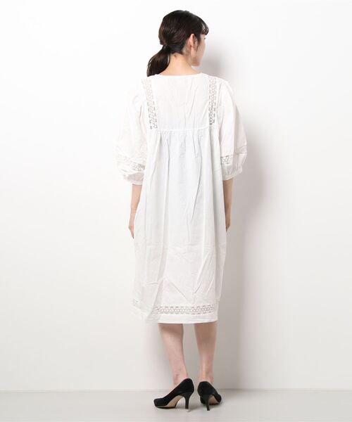 and R(アンドアール)の「バルーンレースワンピースチュニック(チュニック・レディース・ブラック/ホワイト・FREE)」の8枚目の写真