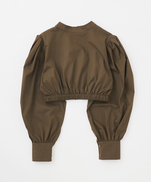 WHO'S WHO gallery(フーズフーギャラリー)の「ミニボリュームロングスリーブブラウス(シャツ/ブラウス・レディース・オフホワイト/ブラック/ブラウン・FREE)」の8枚目の写真