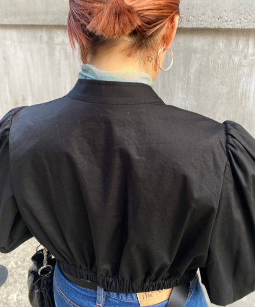 WHO'S WHO gallery(フーズフーギャラリー)の「ミニボリュームロングスリーブブラウス(シャツ/ブラウス・レディース・オフホワイト/ブラック/ブラウン・FREE)」の21枚目の写真