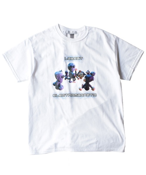 LABRAT(ラブラット)の「Nick Atkins×LABRAT "Alien" Tee(Tシャツ/カットソー・メンズ・ホワイト/ブラック/パープル・LARGE/X-LARGE)」の2枚目の写真