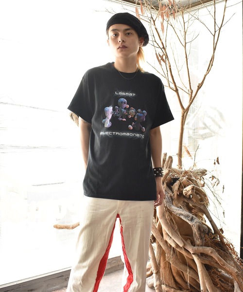 LABRAT(ラブラット)の「Nick Atkins×LABRAT "Alien" Tee(Tシャツ/カットソー・メンズ・ホワイト/ブラック/パープル・LARGE/X-LARGE)」の7枚目の写真
