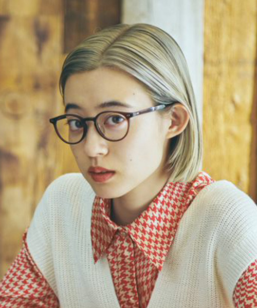 Zoff（ゾフ）の「ボストン型 めがね｜Zoff CLASSIC（メガネ・レディース・ブラウン/イエロー/ブラウン系その他2/ブラウン系その他・FREE）」の10枚目の写真