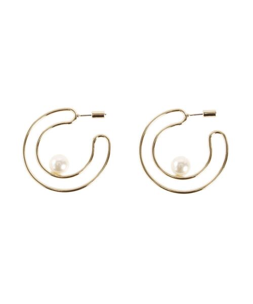 LAGUNAMOON（ラグナムーン）の「LADYプラネットピアス（ピアス（両耳用）・レディース・アイボリー・FREE）」の2枚目の写真