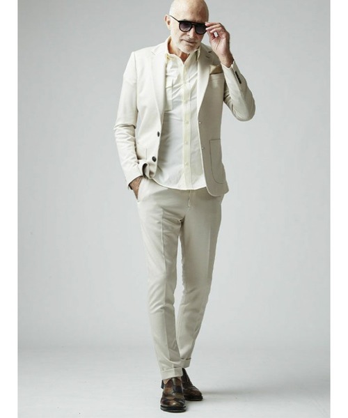 1 piu 1 uguale 3(ウノピゥウノウグァーレトレ)の「RIB SLACKS(スラックス・メンズ・ベージュ/ネイビー・Ⅶ/Ⅳ)」の3枚目の写真