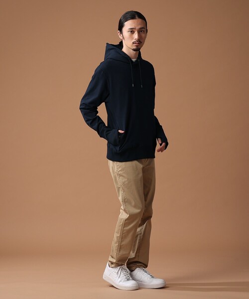 BASECONTROL（ベースコントロール）の「◆【S～3Lサイズ展開】多機能裏毛 プルオーバーパーカー（パーカー・メンズ・ブラック/ネイビー/グレー・01/02/03/04/05）」の7枚目の写真