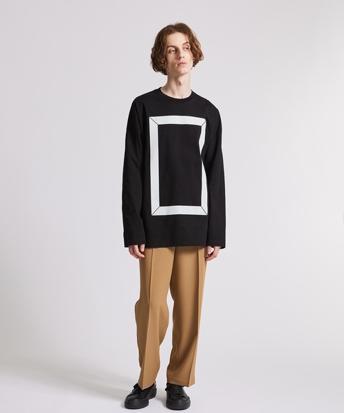 UNITED TOKYO（ユナイテッドトウキョウ）の「フレームプリントロングTシャツ（Tシャツ/カットソー・メンズ・ブラック/グレー・1/2）」の21枚目の写真