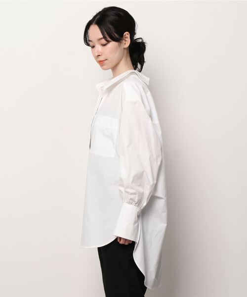 DOUBLE STANDARD CLOTHING(ダブルスタンダードクロージング)の「バックボタンスキッパーシャツ(シャツ/ブラウス・レディース・オフホワイト・FREE)」の3枚目の写真