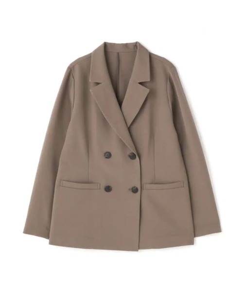 N.（N. Natural Beauty Basic）（エヌエヌナチュラルビューティーベーシック）の「【追加生産】◆ダブルブレストコンパクトテーラードジャケット（テーラードジャケット・レディース・ブラウン/ピンク・MEDIUM）」の10枚目の写真