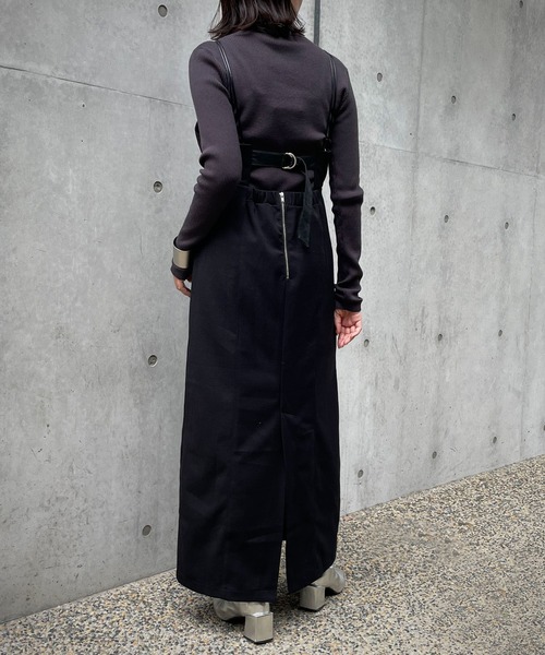 &g'aime（アンジェム）の「【&g’aime】バックベルトキャミワンピース（ワンピース・レディース・ブラック/ブラウン/カーキ・FREE）」の22枚目の写真