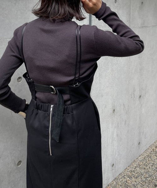 &g'aime（アンジェム）の「【&g’aime】バックベルトキャミワンピース（ワンピース・レディース・ブラック/ブラウン/カーキ・FREE）」の9枚目の写真