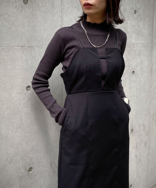 &g'aime（アンジェム）の「【&g’aime】バックベルトキャミワンピース（ワンピース・レディース・ブラック/ブラウン/カーキ・FREE）」の17枚目の写真