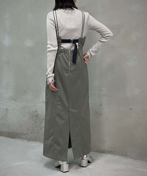 &g'aime（アンジェム）の「【&g’aime】バックベルトキャミワンピース（ワンピース・レディース・ブラック/ブラウン/カーキ・FREE）」の20枚目の写真