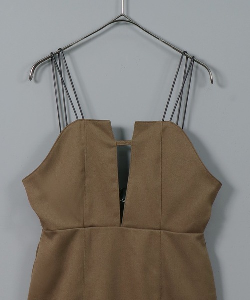 &g'aime（アンジェム）の「【&g’aime】バックベルトキャミワンピース（ワンピース・レディース・ブラック/ブラウン/カーキ・FREE）」の16枚目の写真