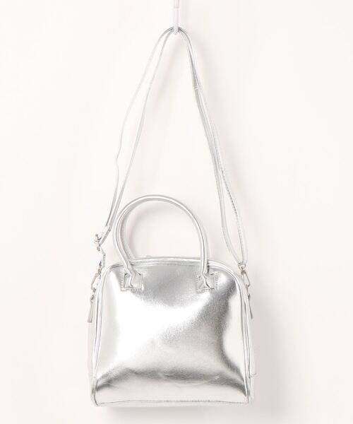 koe(コエ)の「スクエア2WAYミニボストン*(トートバッグ・レディース・アイボリー/ブラック/シルバー・FREE)」の19枚目の写真