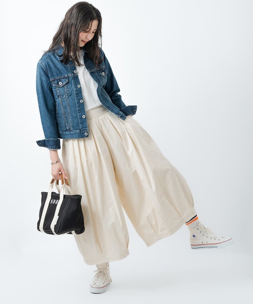 D*g*y（ディージーワイ）の「D*g*y / ディージーワイ サーカスパンツ ガウチョパンツ バルーンパンツ カボチャパンツ 綿ツイル D5810 PT DEC（その他パンツ・レディース・ブラック/チャコール/キャメル/アイボリー/ベージュ・L/M）」の2枚目の写真