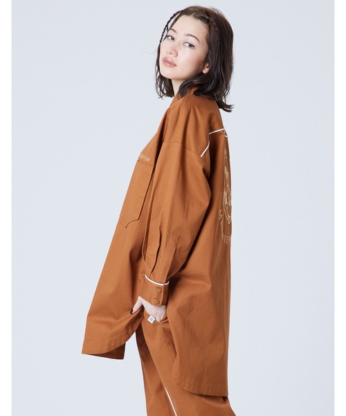 Little sunny bite（リトルサニーバイト）の「little sunny bite Disney collection Twill shirts jacket（カバーオール・レディース・ブラウン/ピンク/ブラック・SMALL/MEDIUM）」の15枚目の写真