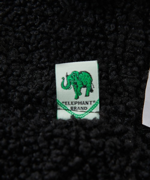 DISCOAT(ディスコート)の「【ELEPHANT BRAND/エレファンドブランド】 ボアリバーシブルバケットハット(ハット・メンズ・ブラック・FREE)」の7枚目の写真