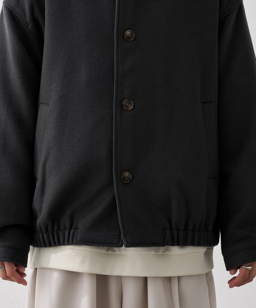 epnok(エプノック)の「ウールブレンドショートブルゾン(ブルゾン・メンズ・ダークグレー/グレイッシュベージュ/モカ・SMALL/MEDIUM/LARGE)」の21枚目の写真