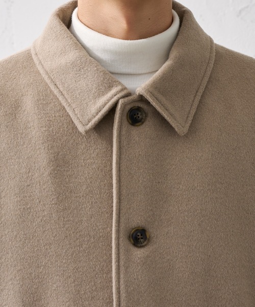 epnok(エプノック)の「ウールブレンドショートブルゾン(ブルゾン・メンズ・ダークグレー/グレイッシュベージュ/モカ・SMALL/MEDIUM/LARGE)」の9枚目の写真