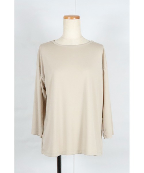 AULA AILA（アウラアイラ）の「メッシュレイヤードトップス（Tシャツ/カットソー・レディース・ブラック/グレー/オレンジ/アイボリー・0）」の8枚目の写真